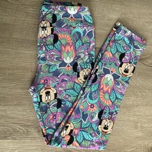🐭 🌺 OS Disney Lularoe Minnie Mouse Leggings